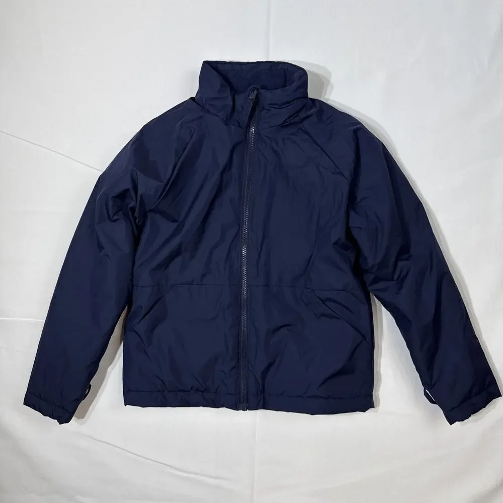 All In Motion Kids 3-in-1 Winter Jacket Orange Blue Clouds Liner Shell Size M